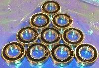 10 Balls Bearings 6902-2RS 15x28x7 Sealed