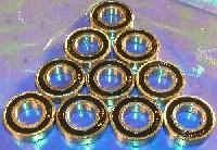 10 Balls Bearings 6901-2RS 12x24x6 Sealed