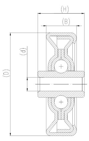 Conveyor Skate Roller Bearing 6.5x48x24:vxb:Ball Bearings