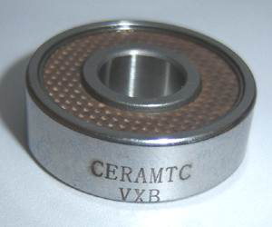 16 inline/Rollerblade Skate Bearing:Stainless:Teflon Sealed:Si3N4:ABEC-7