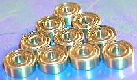 10 Balls Bearings 3x8 Shielded 3x8x3
